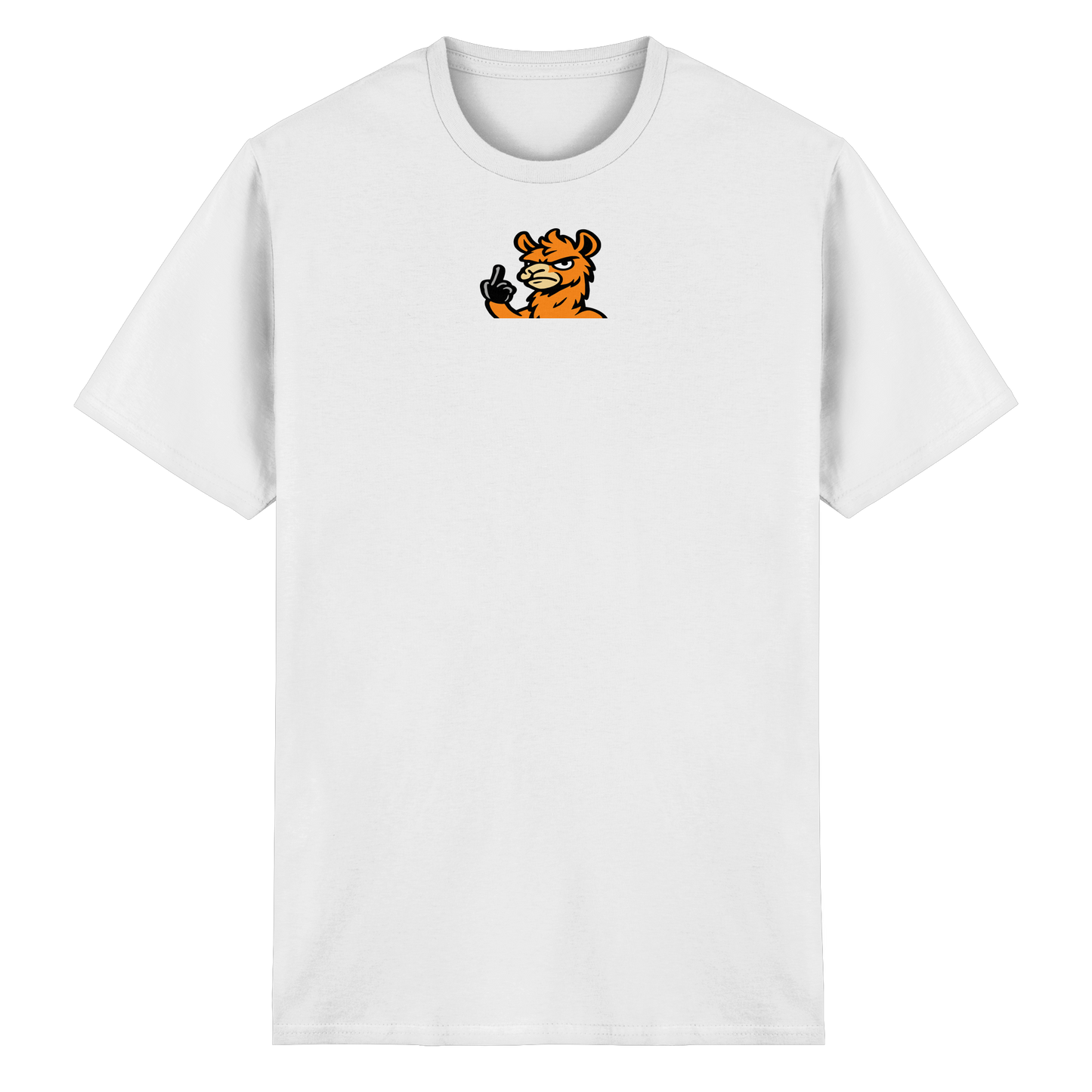 Lama mit Mittelfinger – Meditation auf Abwehrmodus - Heavy Cotton T-Shirt