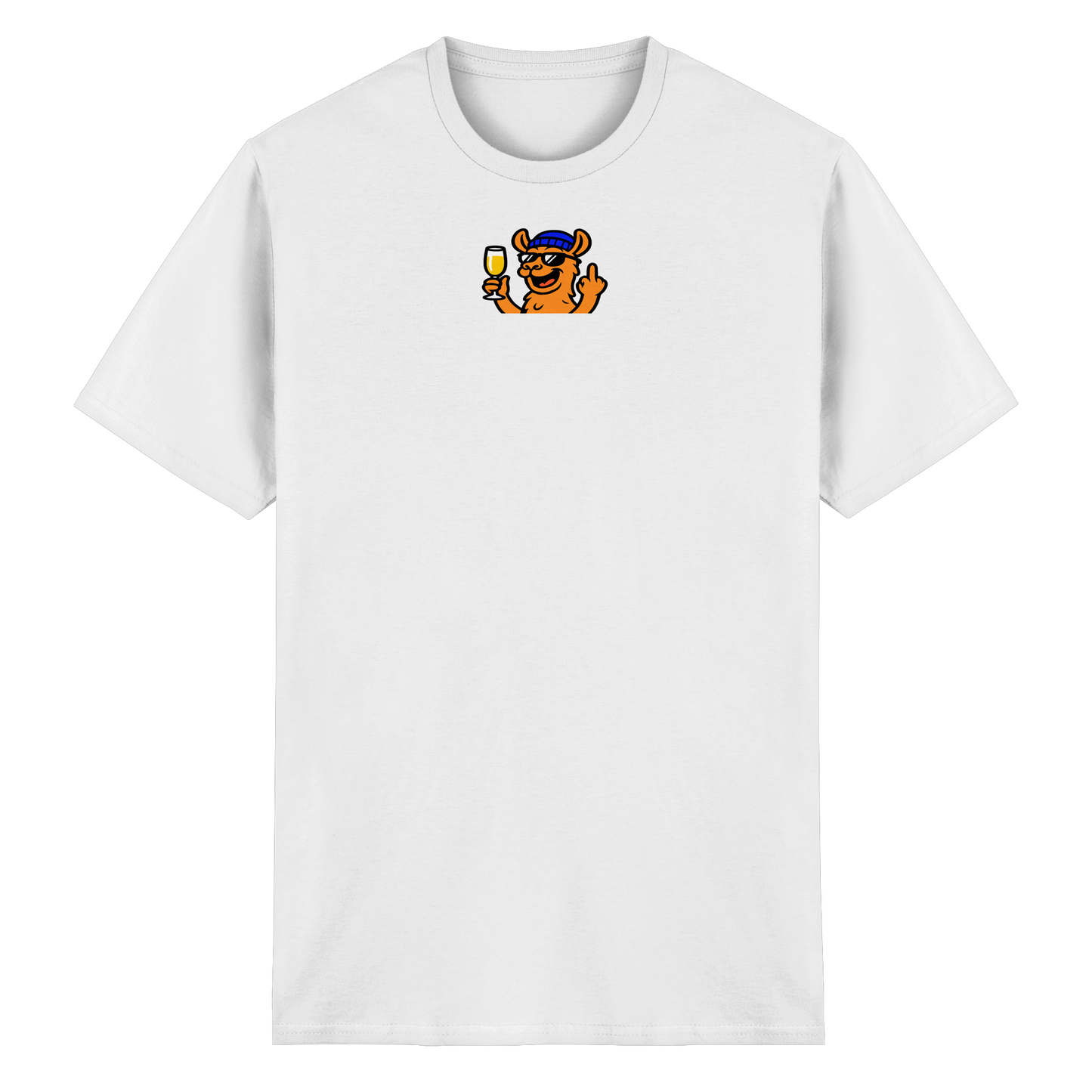 Lama mit Mittelfinger – Der ultimative Stoppschild für Laberer - Heavy Cotton T-Shirt