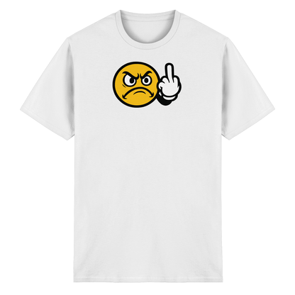 Smiley mit Mittelfinger – Dein stilles „Nope“ mit Gesicht - Heavy Cotton T-Shirt
