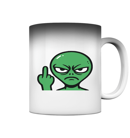 Alien mit Mittelfinger – Erdleben ist kein Ponyhof - Magic Mug