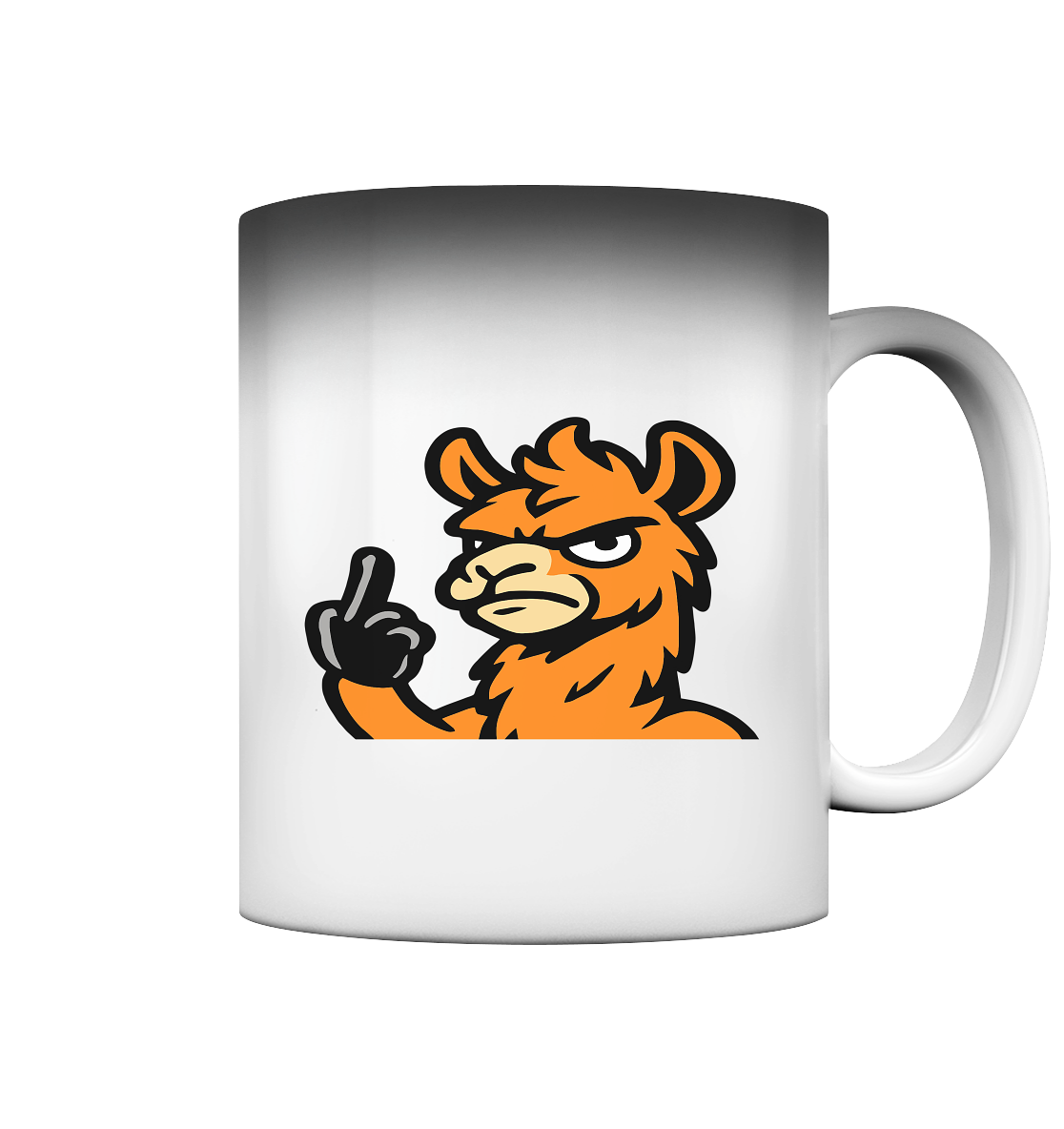 Lama mit Mittelfinger – Meditation auf Abwehrmodus - Magic Mug