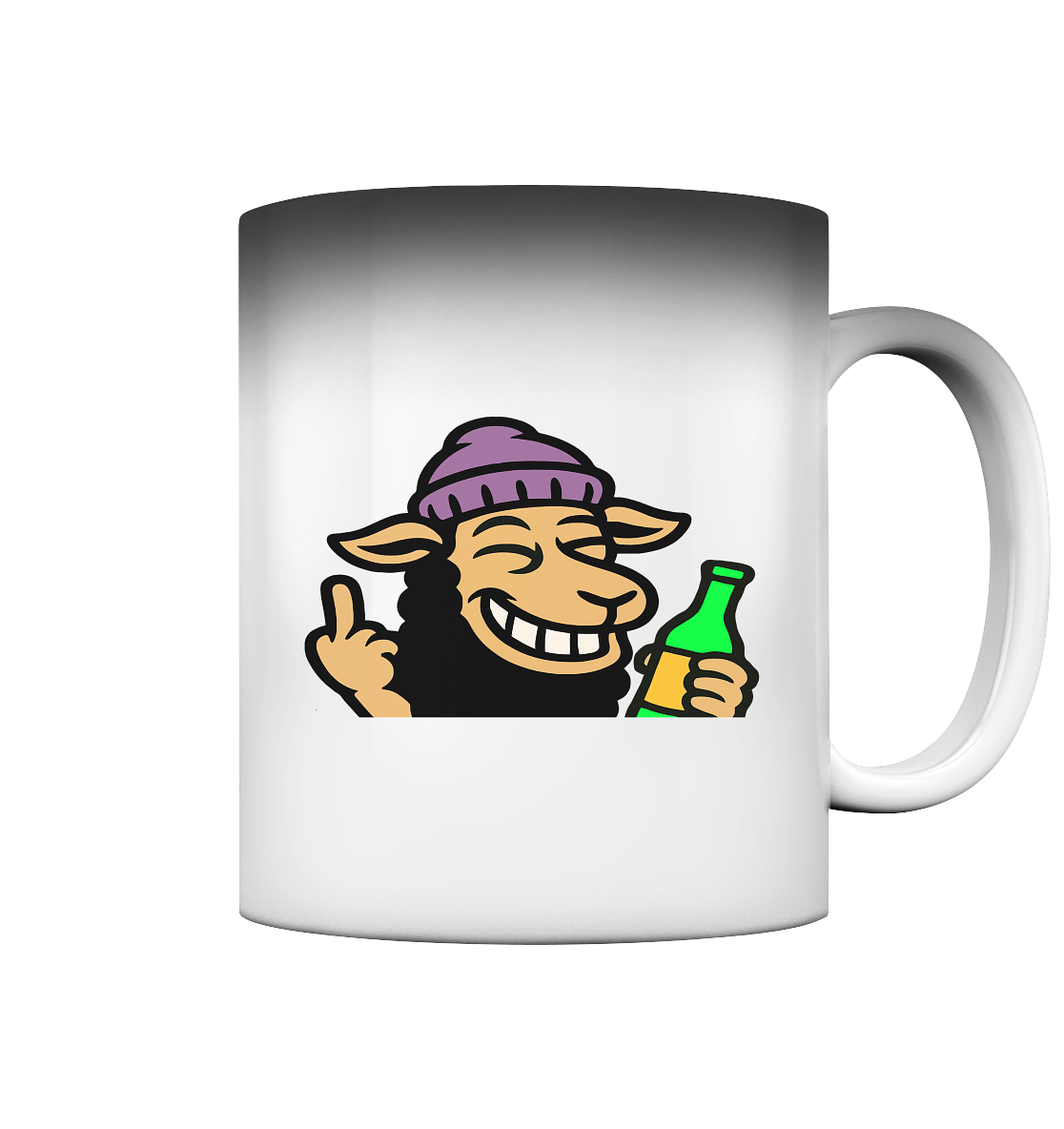 Schaf mit Mittelfinger im Partymodus – Dancefloor? Nur wenn’s brennt - Magic Mug