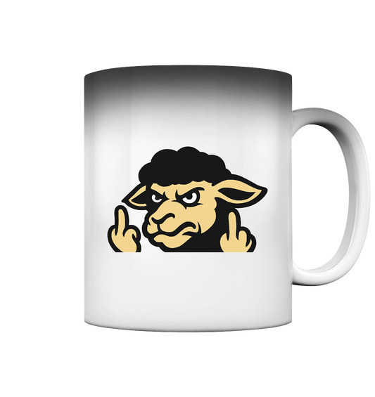 Schwarzes Schaf mit Mittelfinger – Für alle, die nicht dazugehören wollen - Magic Mug