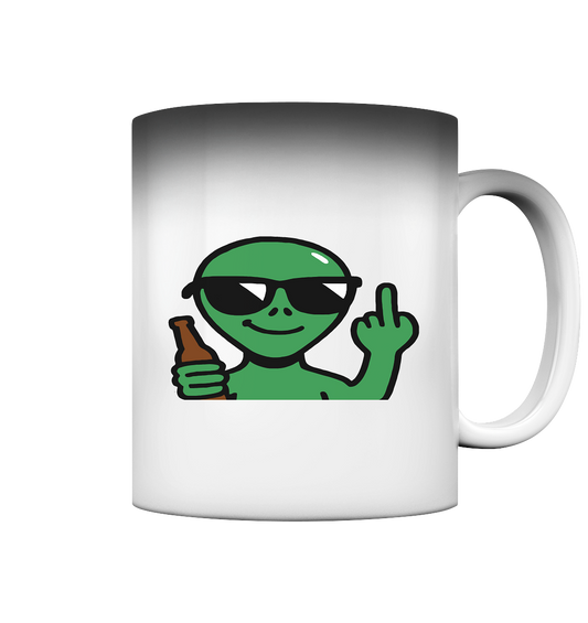 Alien mit Mittelfinger – Der Club gehört den Sternen - Magic Mug