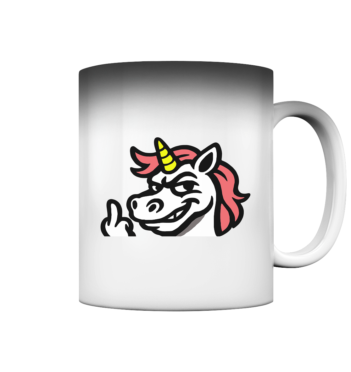 Einhorn mit Mittelfinger – Zu süß zum Ertragen, zu frech zum Ignorieren - Magic Mug