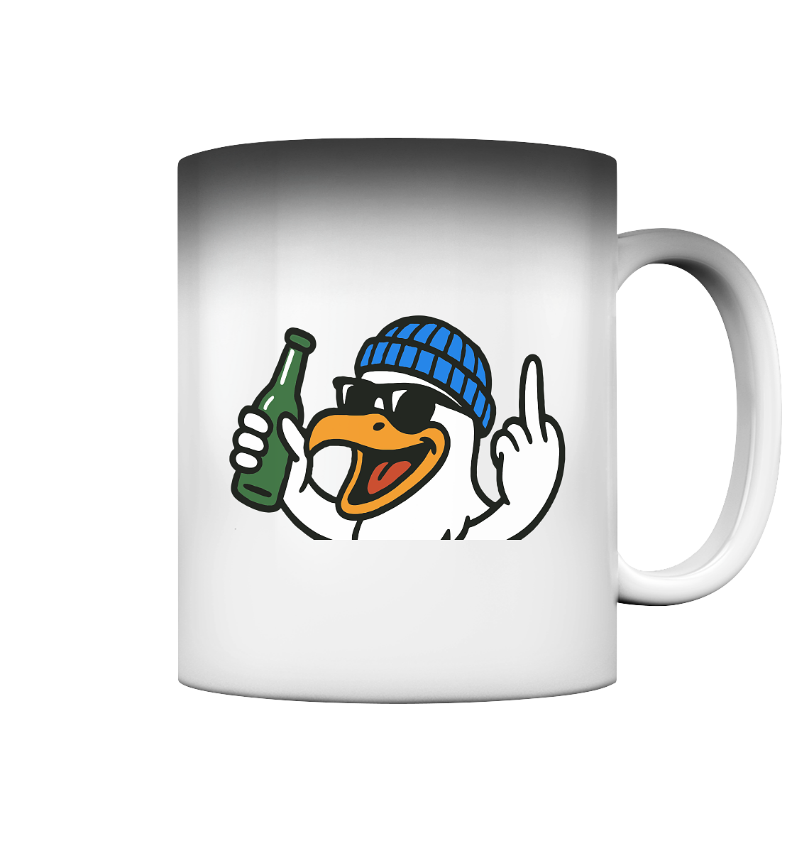 Möwe mit Mittelfinger – Der fliegende Cocktail der Verweigerung - Magic Mug