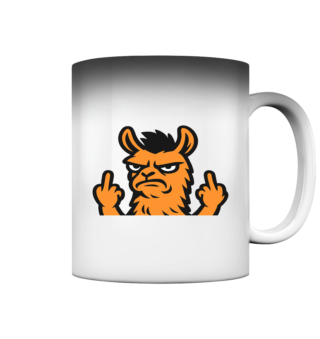 Lama mit Mittelfinger – Dein Mode-Statement gegen soziale Überforderung - Magic Mug