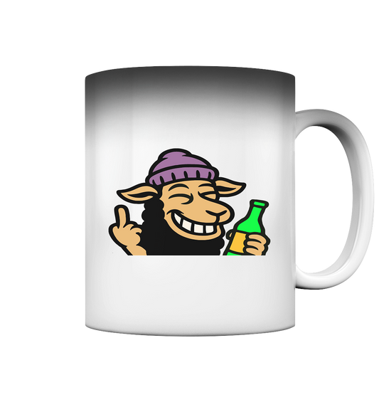 Schaf mit Mittelfinger im Partymodus – Dancefloor? Nur wenn’s brennt - Magic Mug