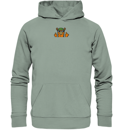 Lama mit Mittelfinger – Dein freches Statement gegen nervige Fragen und blöde Menschen - Organic Hoodie (Stick)