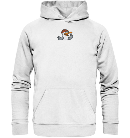 Möwe mit Mittelfinger – Wenn Höflichkeit keine Option mehr ist  - Organic Hoodie (Stick)