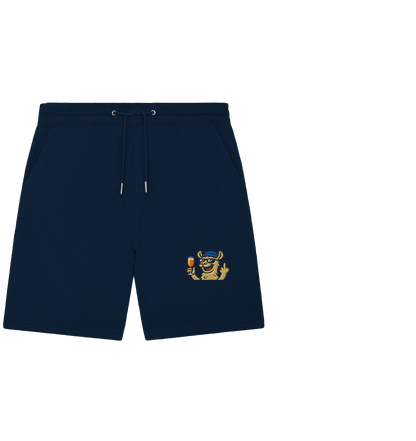 Lama mit Mittelfinger – Der ultimative Stoppschild für Laberer - Organic Jogger Shorts (Stick)