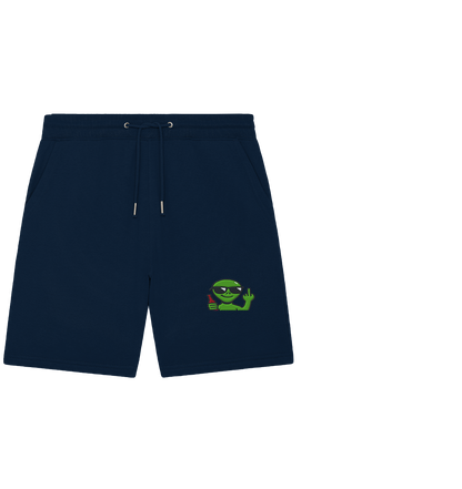 Alien mit Mittelfinger – Der Club gehört den Sternen - Organic Jogger Shorts (Stick)