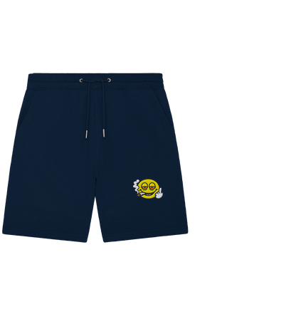 Smiley mit Mittelfinger – Wie ein Joint, nur zum Anziehen - Organic Jogger Shorts (Stick)
