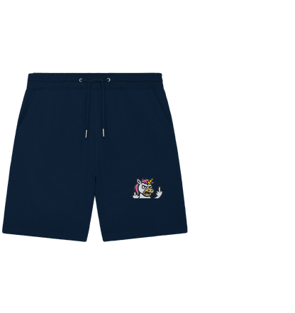 Einhorn mit Mittelfinger – Wenn die Zuckerwatte abgelaufen ist - Organic Jogger Shorts (Stick)
