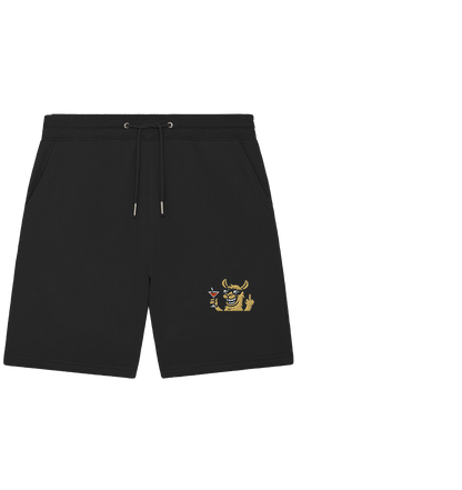 Lama mit Mittelfinger – Partymodus mit Attitüde - Organic Jogger Shorts (Stick)