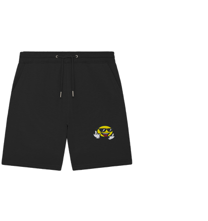 Smiley mit Mittelfinger – Der freundlichste Mittelfinger der Welt - Organic Jogger Shorts (Stick)