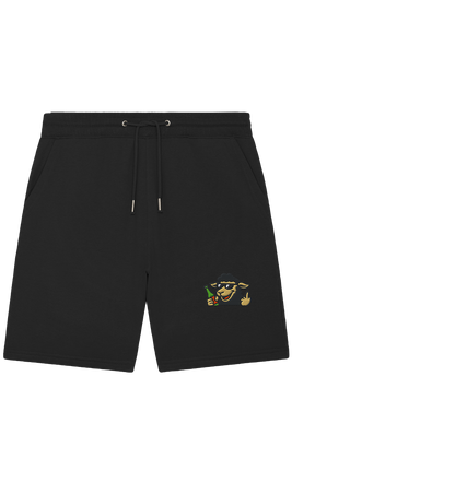 Schaf mit Mittelfinger im Partymodus – Zu viel Konfetti, zu wenig Geduld - Organic Jogger Shorts (Stick)