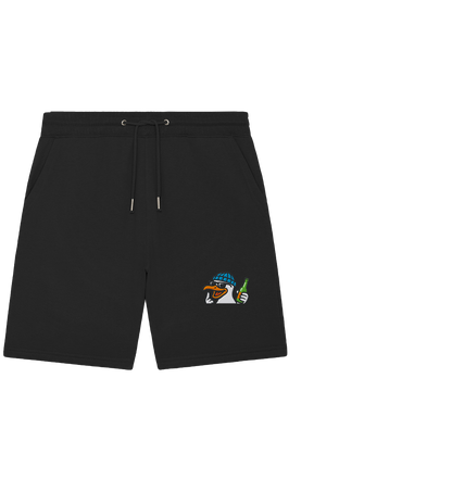 Möwe mit Mittelfinger – Dein nachtaktives Party-Orakel - Organic Jogger Shorts (Stick)