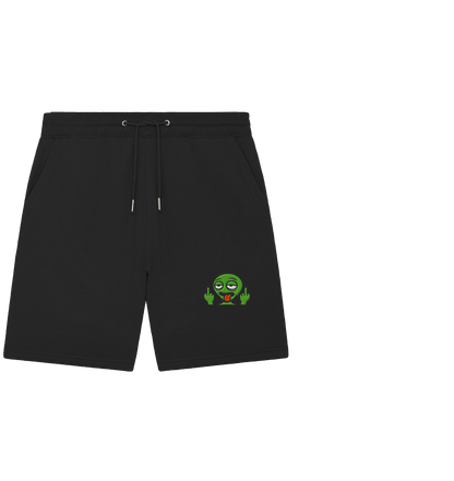 Alien mit Mittelfinger – Ich will nach Hause, aber erst flippe ich euch noch - Organic Jogger Shorts (Stick)