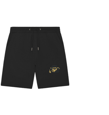 Schwarzes Schaf mit Mittelfinger – Lieber auffallen als mitlaufen - Organic Jogger Shorts (Stick)