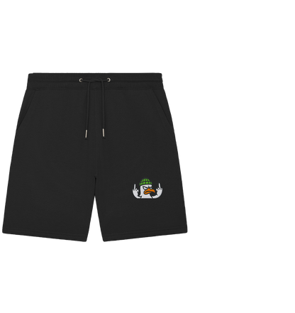 Möwe mit Mittelfinger – Kein Bock, keine Diskussionen - Organic Jogger Shorts (Stick)