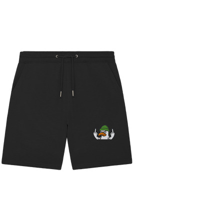 Möwe mit Mittelfinger – Vogel zeigen, Stil behalten - Organic Jogger Shorts (Stick)