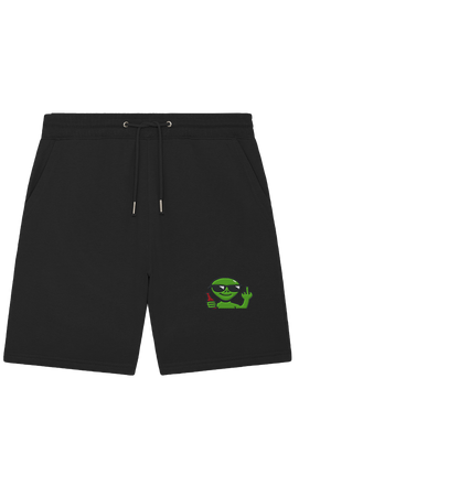 Alien mit Mittelfinger – Der Club gehört den Sternen - Organic Jogger Shorts (Stick)