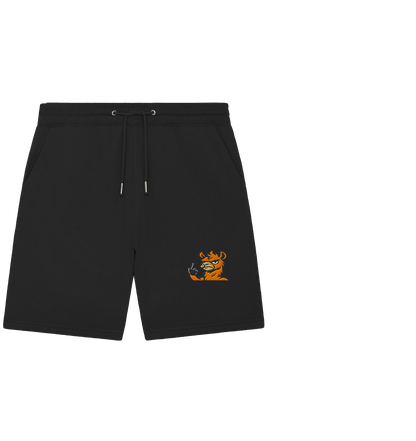 Lama mit Mittelfinger – Meditation auf Abwehrmodus - Organic Jogger Shorts (Stick)