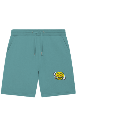 Smiley mit Mittelfinger – Wie ein Joint, nur zum Anziehen - Organic Jogger Shorts (Stick)