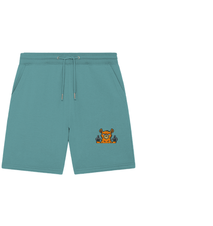 Lama mit Mittelfinger – Das Modeaccessoire für klare Kante und Ruhe - Organic Jogger Shorts (Stick)
