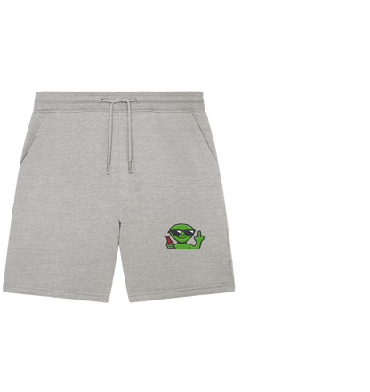 Alien mit Mittelfinger – Der Club gehört den Sternen - Organic Jogger Shorts (Stick)