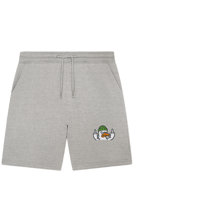 Möwe mit Mittelfinger – Kein Bock, keine Diskussionen - Organic Jogger Shorts (Stick)