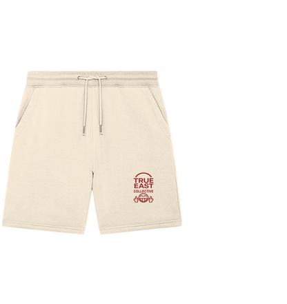 True East Logo & Doppelfinger-Smiley – Lächeln, aber lass stecken - Organic Jogger Shorts (Stick)