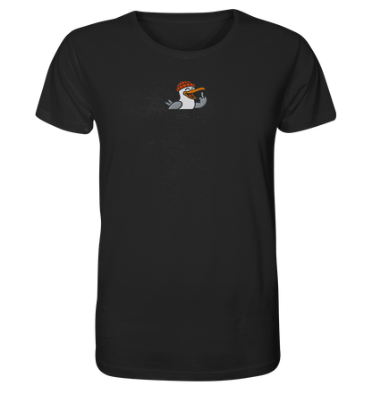 Möwe mit Mittelfinger – Wenn Höflichkeit keine Option mehr ist  - Organic Shirt (Stick)