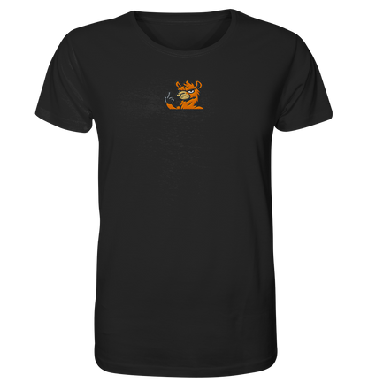 Lama mit Mittelfinger – Meditation auf Abwehrmodus - Organic Shirt (Stick)