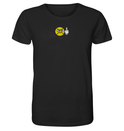 Smiley mit Mittelfinger – Dein stilles „Nope“ mit Gesicht - Organic Shirt (Stick)