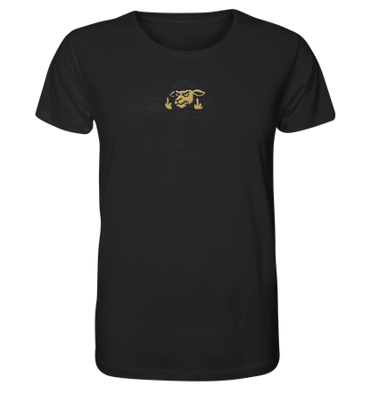 Schwarzes Schaf mit Mittelfinger – Für alle, die nicht dazugehören wollen - Organic Shirt (Stick)