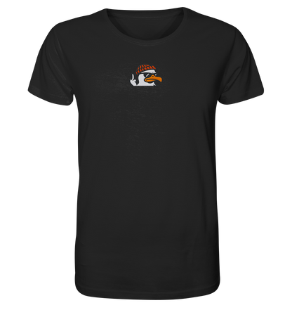 Möwe mit Mittelfinger – Klarstellung in Federform - Organic Shirt (Stick)