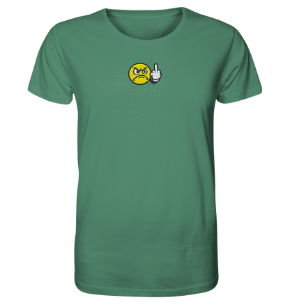 Smiley mit Mittelfinger – Dein stilles „Nope“ mit Gesicht - Organic Shirt (Stick)