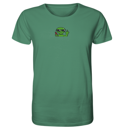 Alien mit Mittelfinger – Der Club gehört den Sternen - Organic Shirt (Stick)