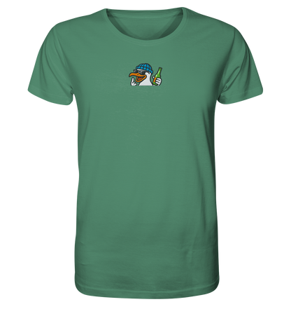 Möwe mit Mittelfinger – Dein nachtaktives Party-Orakel - Organic Shirt (Stick)