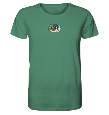 Möwe mit Mittelfinger – Der fliegende Cocktail der Verweigerung - Organic Shirt (Stick)