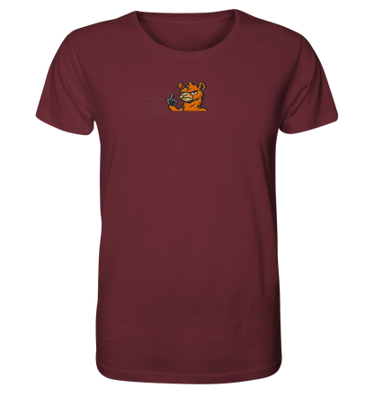 Lama mit Mittelfinger – Meditation auf Abwehrmodus - Organic Shirt (Stick)