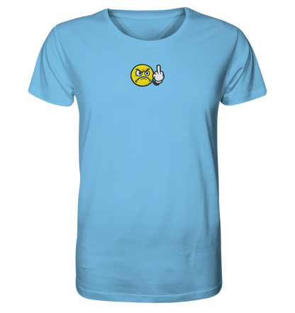 Smiley mit Mittelfinger – Dein stilles „Nope“ mit Gesicht - Organic Shirt (Stick)