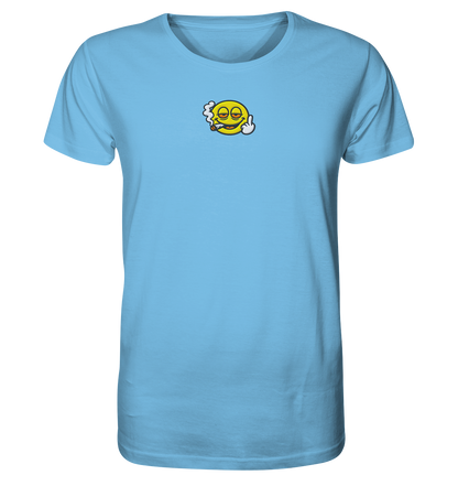 Smiley mit Mittelfinger – Wie ein Joint, nur zum Anziehen - Organic Shirt (Stick)