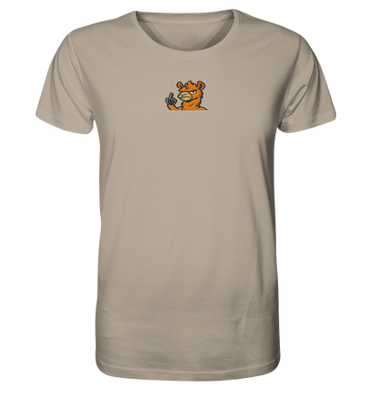 Lama mit Mittelfinger – Meditation auf Abwehrmodus - Organic Shirt (Stick)