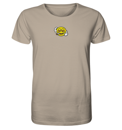 Smiley mit Mittelfinger – Wie ein Joint, nur zum Anziehen - Organic Shirt (Stick)