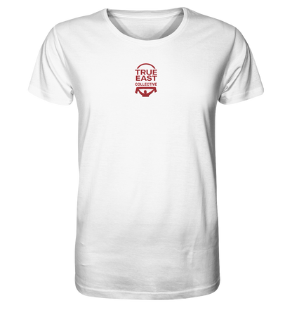 True East Logo & Ultra-Silhouette – Haltung in Bewegung - Organic Shirt (Stick)