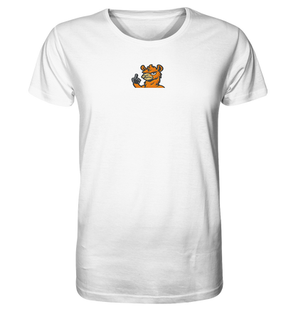 Lama mit Mittelfinger – Meditation auf Abwehrmodus - Organic Shirt (Stick)