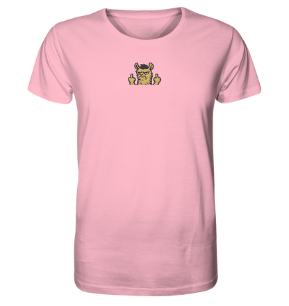 Lama mit Mittelfinger – Dein Mode-Statement gegen soziale Überforderung - Organic Shirt (Stick)